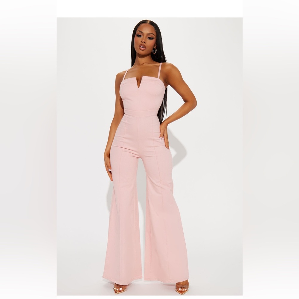 Pink fashion nova jumpsuit